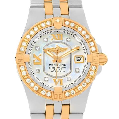 breitling galactic 30 diamond bezel|breitling diamond bezel for sale.